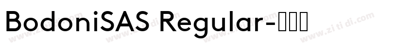 BodoniSAS Regular字体转换